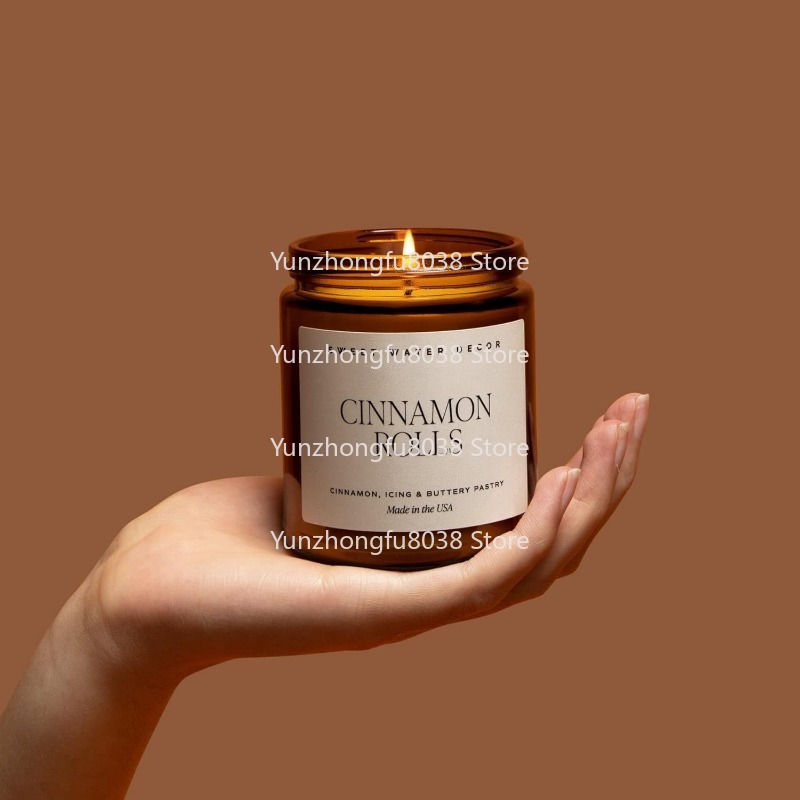 Amber Jar Candle - Especiarias quentes e perfume de cítricos