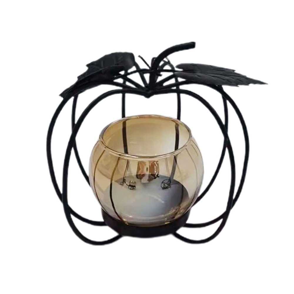 Amber Jar Candle - Castiçal de Ferro e Vidro com