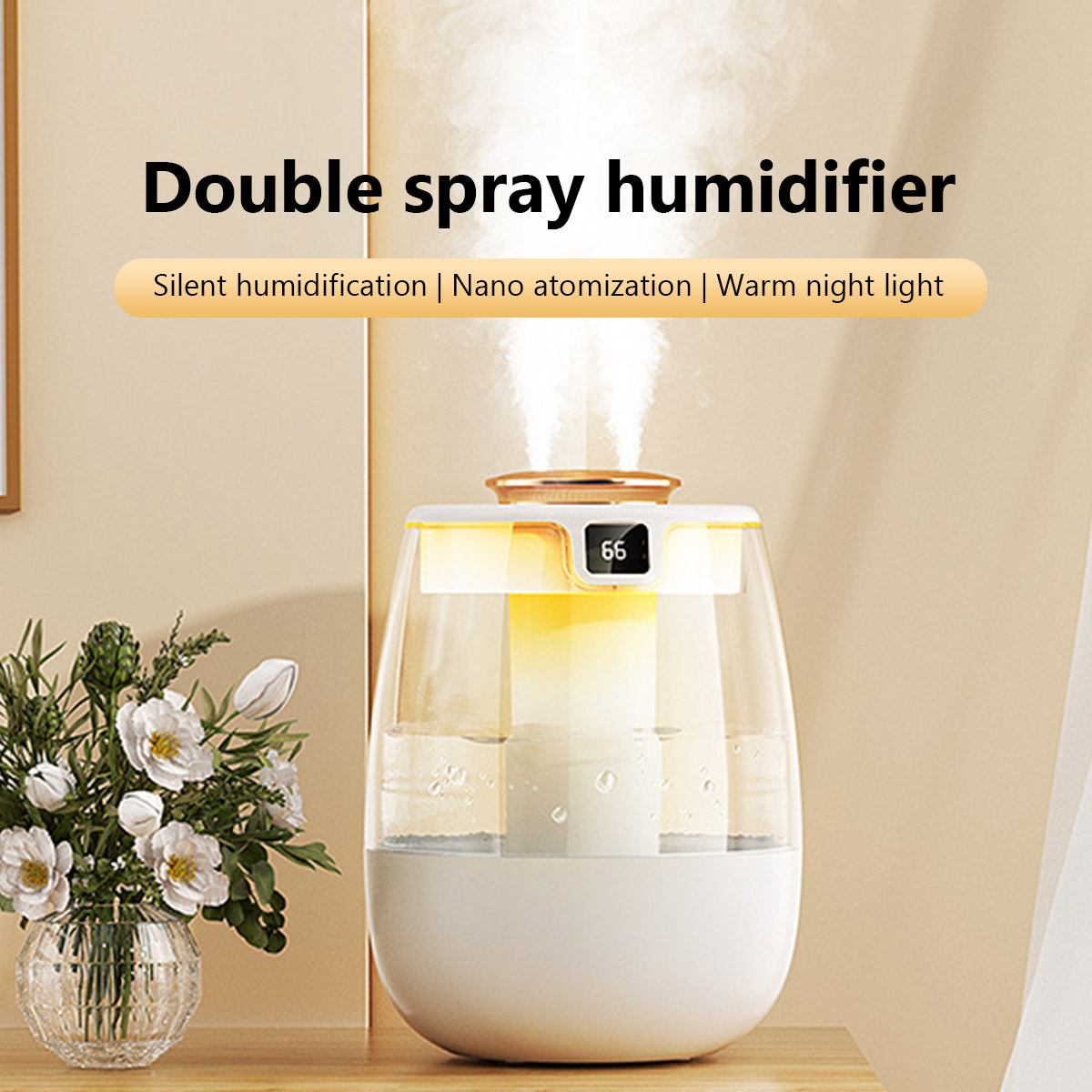 Home Fragrance Room Spray - Umidificador de ar 1.3l, porta de