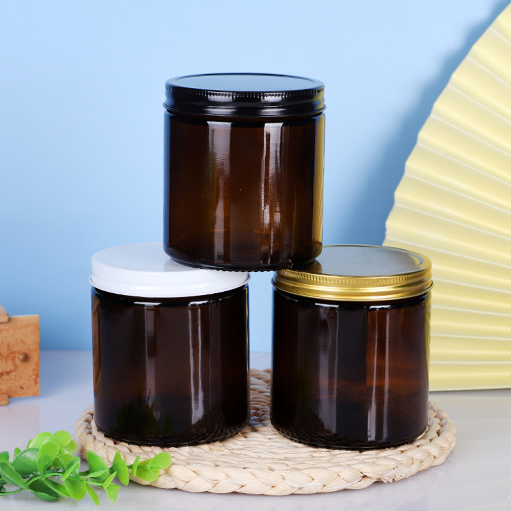 Copo de vela de vidro redondo  - Amber Jar Candle avaliação e preço