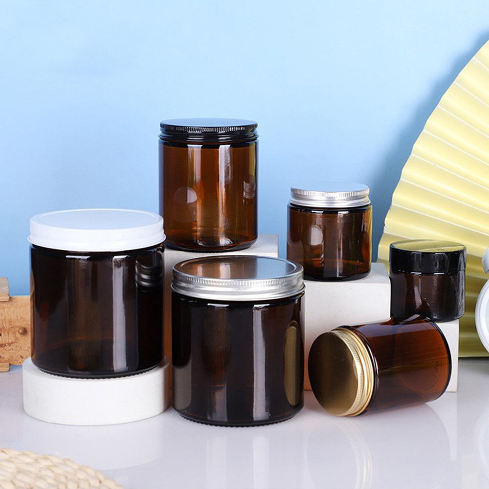 Copo de vela de vidro redondo  - Amber Jar Candle avaliação e preço