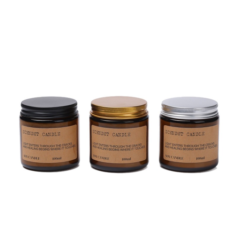 Vela perfumada de cera de soja - Amber Jar Candle avaliação e preço