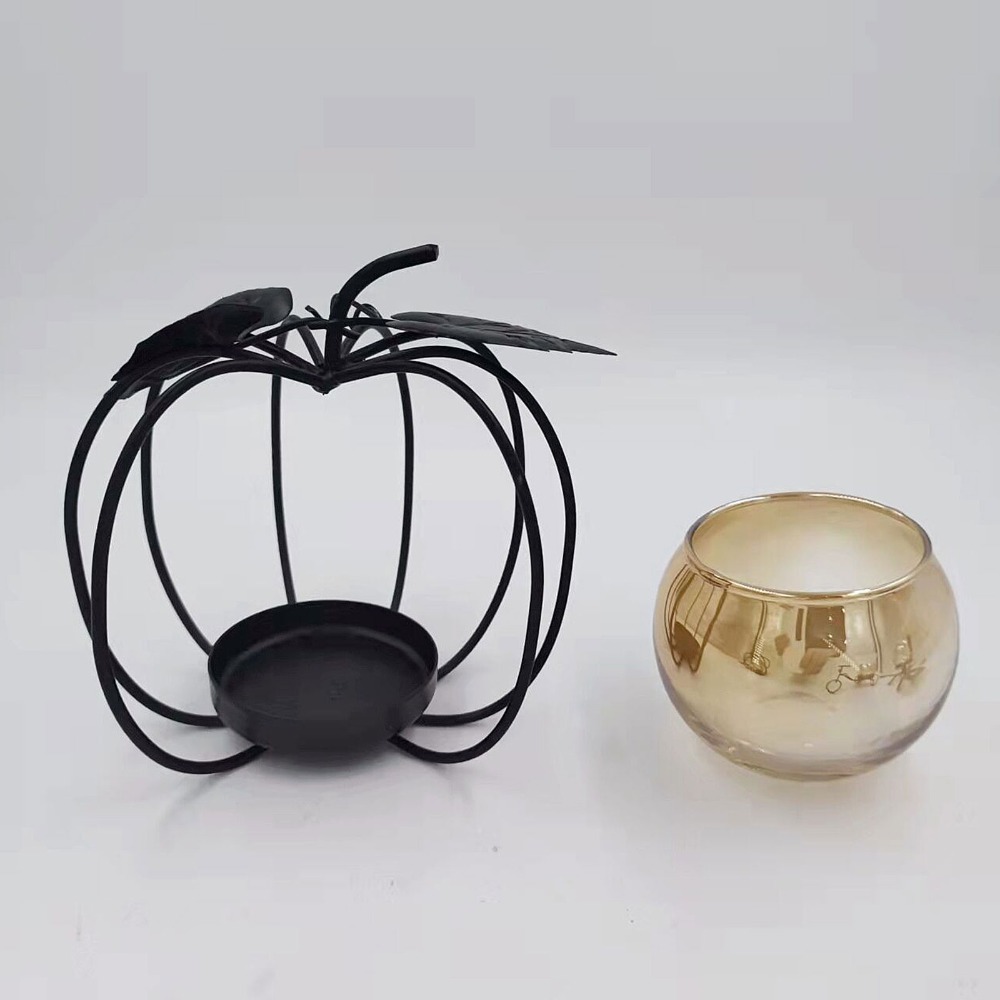 Castiçal de Ferro e Vidro com  - Amber Jar Candle avaliação e preço