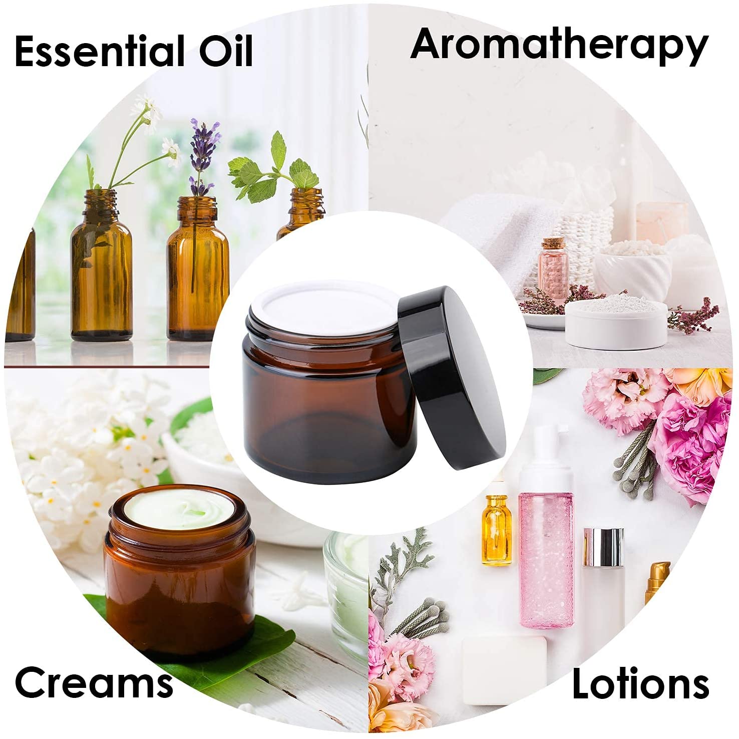 20 unidades de Mini Potes de V - Amber Jar Candle avaliação e preço