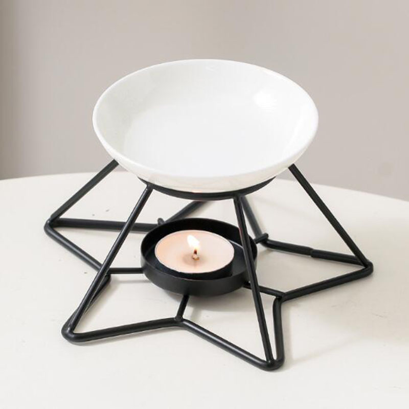 Metal estrela rack tigela de c - Home Fragrance Oils For Oil Burners avaliação e preço