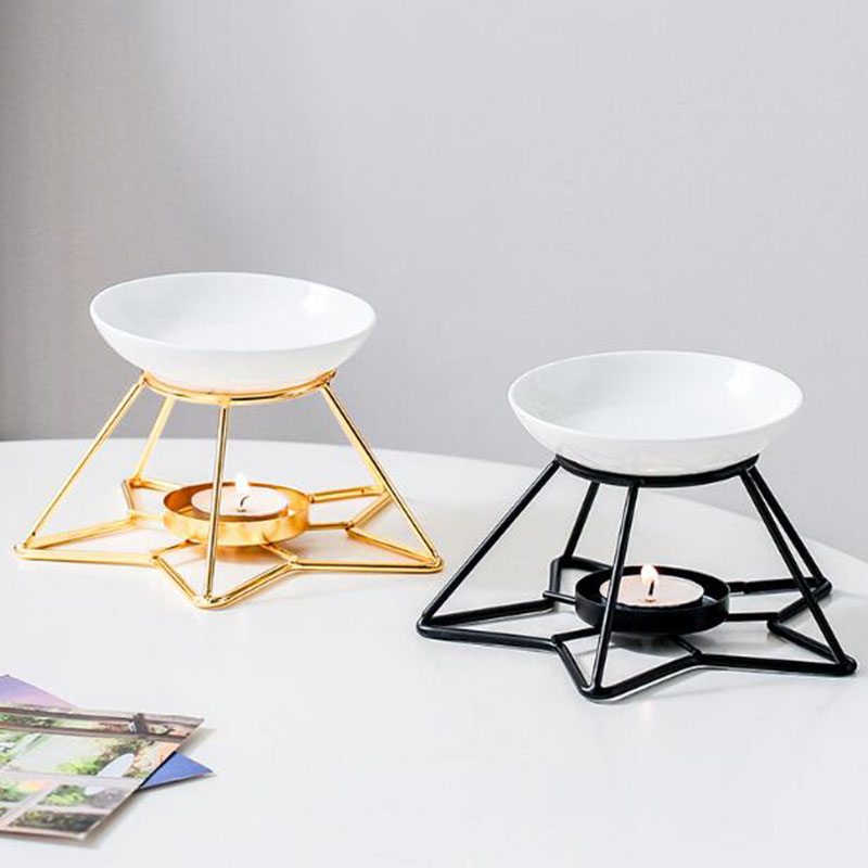Metal estrela rack tigela de c - Home Fragrance Oils For Oil Burners avaliação e preço
