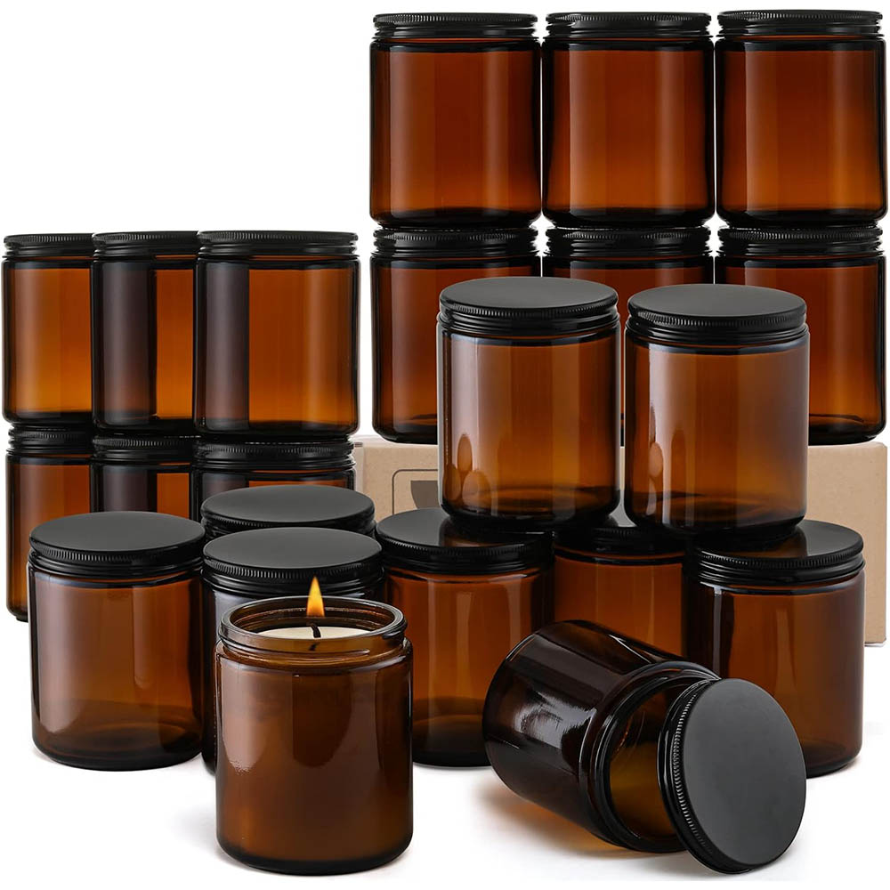 Frascos de Vidro Âmbar de 8oz  - Amber Jar Candle avaliação e preço