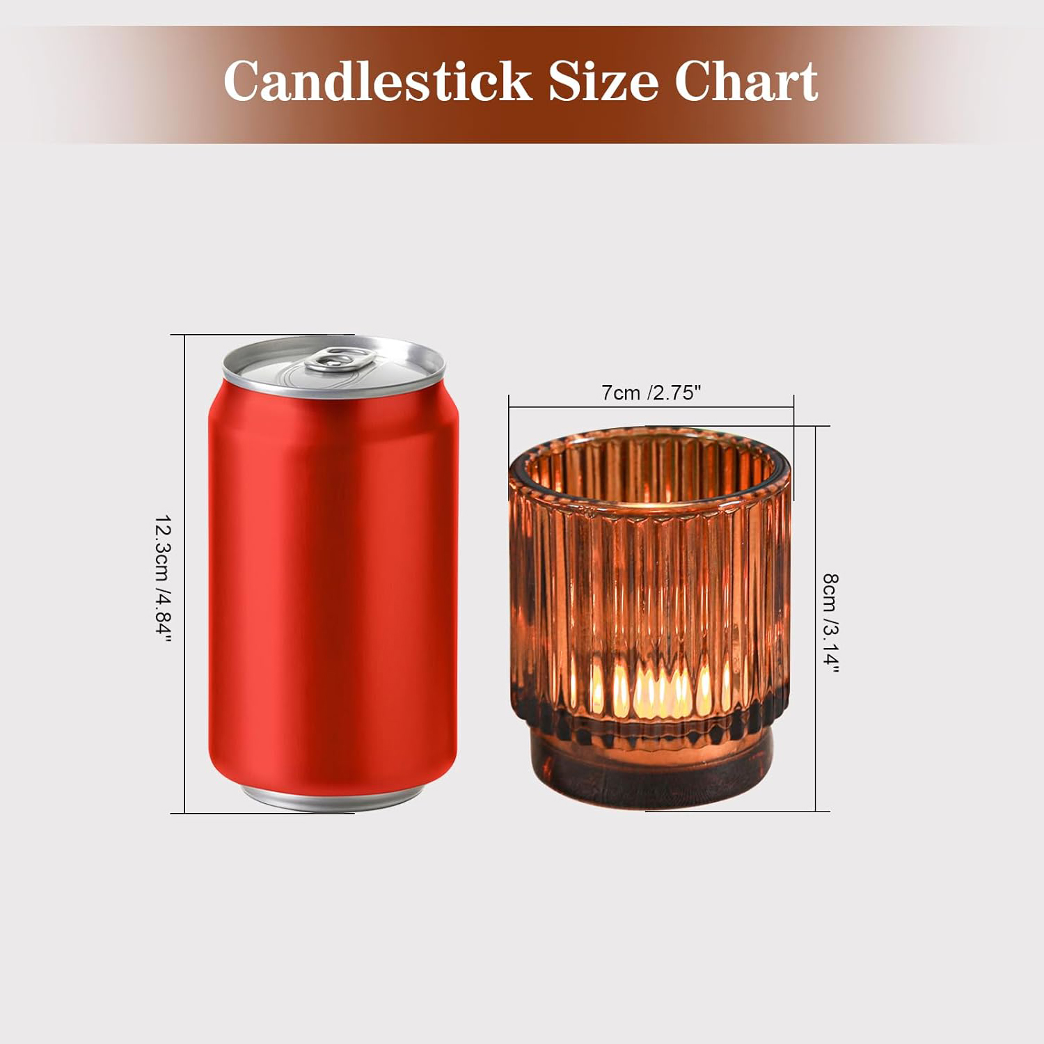 Suportes de Velas Vintage em V - Amber Jar Candle avaliação e preço