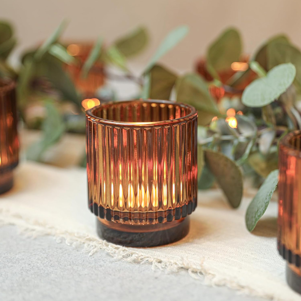 Suportes de Velas Vintage em V - Amber Jar Candle avaliação e preço