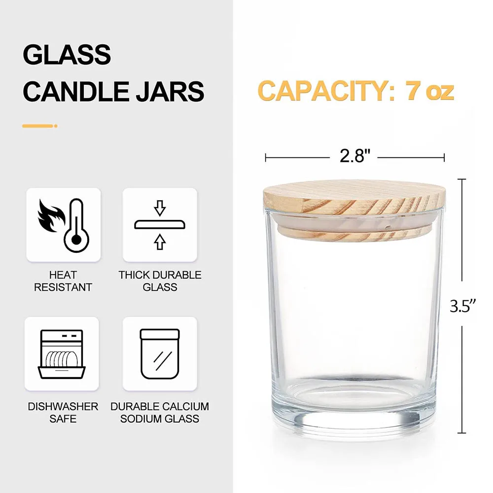 Frascos Grossos de 200ml para  - Amber Jar Candle avaliação e preço