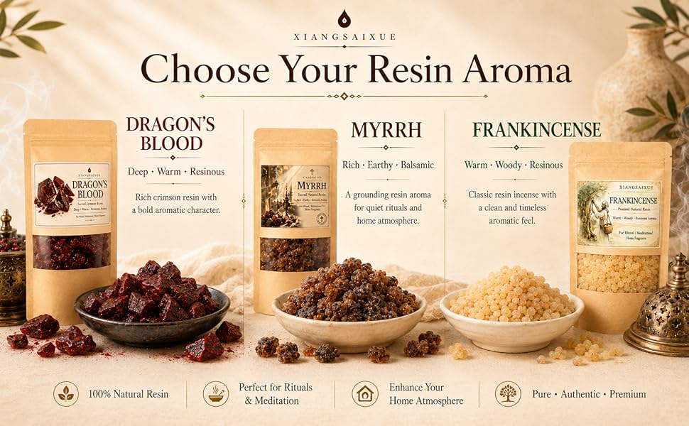 Incenso de Resina Natural: Múl - Home Fragrance Types avaliação e preço