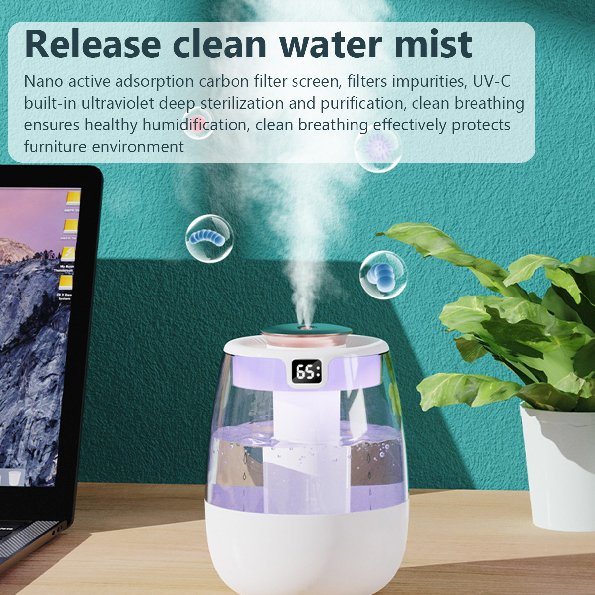 Umidificador de ar 1.3l, porta - Home Fragrance Room Spray avaliação e preço